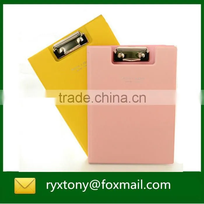 A4 leather material clipboard with calculator