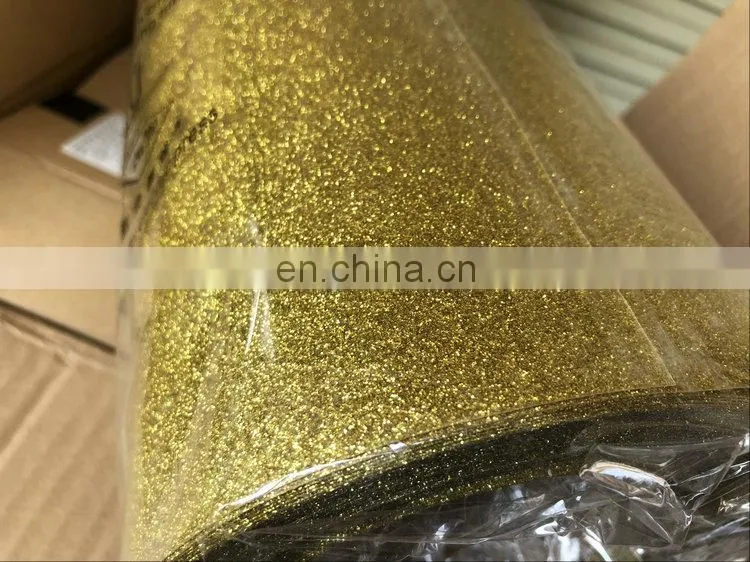 wholesale Korea best quality htv glitter film heat transfer glitter color vinyl rolls for t-shirt custom