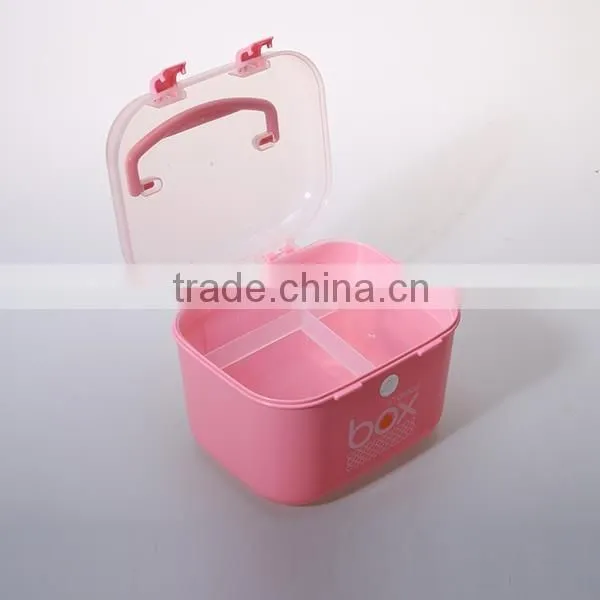 PP rectangle 2layer plastic storage containers with lid