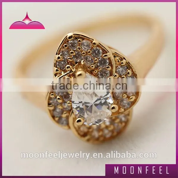 pear shape white diamond gold ring price