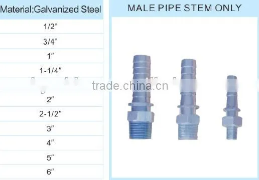 Male Pipe Stem Only