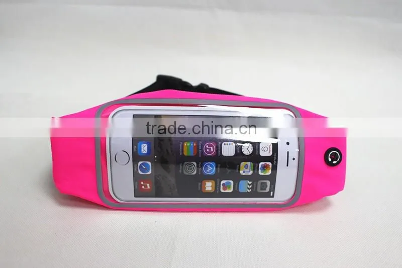 2016 factory custom waterproof neoprene waist bag for iphone 6