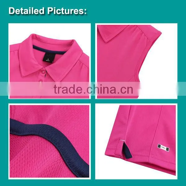 Quality Products Women Custom Polo T Shirt Design Cotton Fabric Wholesale Plain Polo Shirt Red Short Sleeve Sport Wear