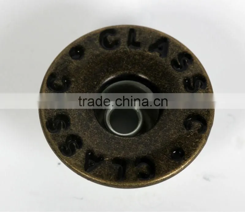 metal jeans button
