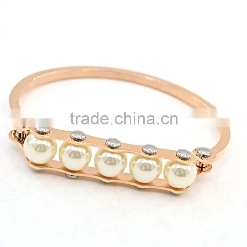 High quality 316l stainless steel bracelet charm bracelet cheap pearl bracelet