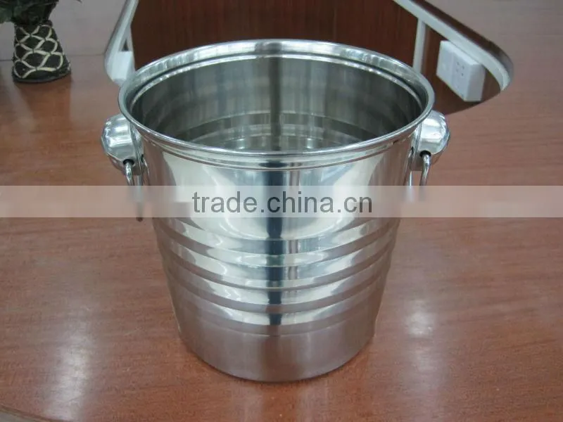 Elegant High Quality Stainless Steel Champagne Bucket / Wine Bucket