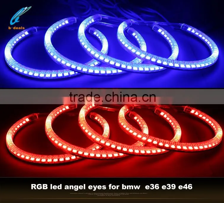 wifi remote RGB led angel eyes color changing angel eyes for bmw e36 e39 e46