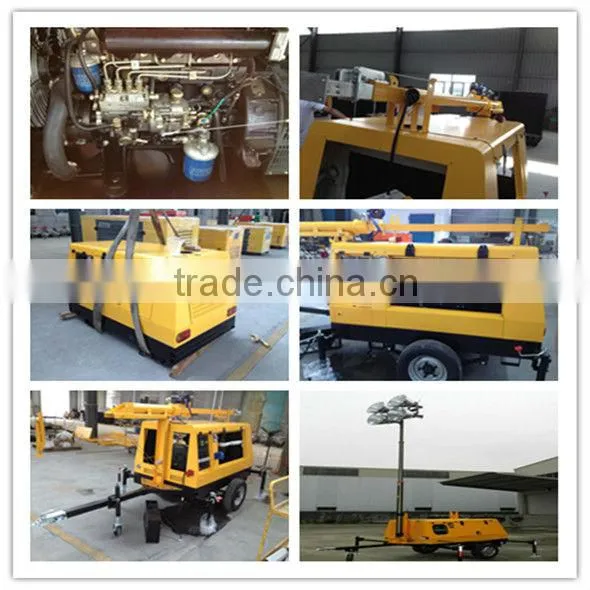 CE Approved 6.5Kw Diesel Generator Mobile Light Tower