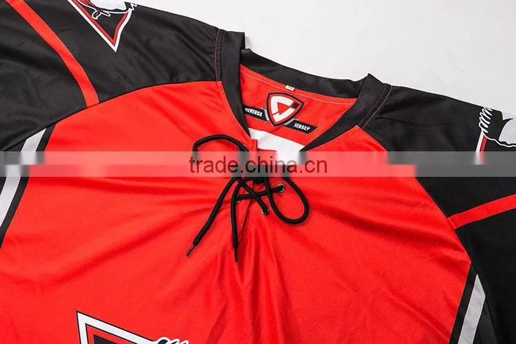 custom sublimated polyester ice hockey shirts sportswear manufacturer