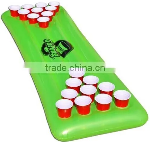 Eco-friendly inflatable floating beer pong table