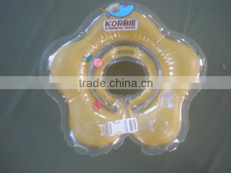 Inflatable baby swim neck float collar