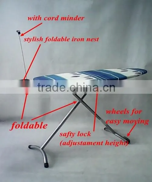 Foldable Ironing Board With Wheel