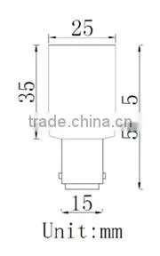 Transparent Cover 360 Beam Angle 2700K Warm White 24V SMD BAY15D LED