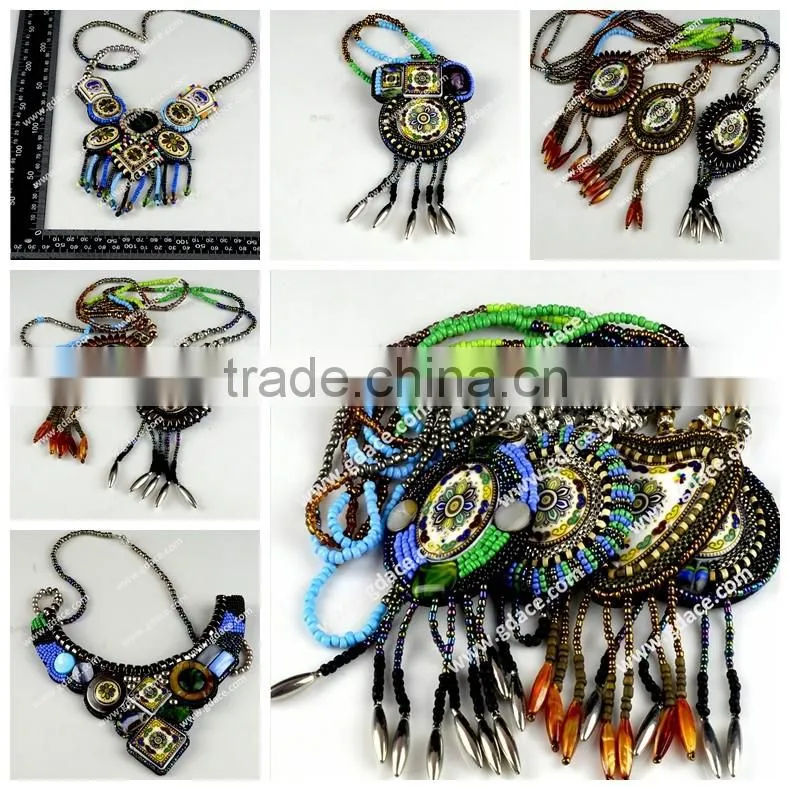 bohemian collar bohemian necklace applique pendants