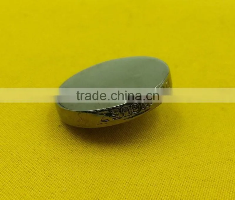 25mm Side Logo Flat Face Metal Shank Button -- MJ2638