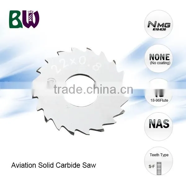 NAS Standard Tungsten Carbide Circular Saw Blade For Saw Machine