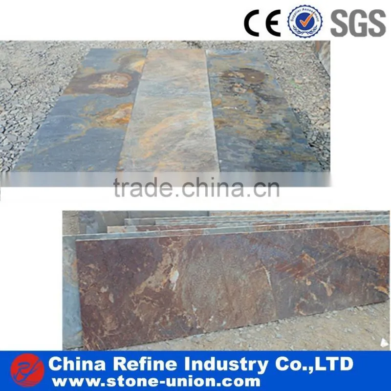 Natural Slate, slate tiles, mixed color slate