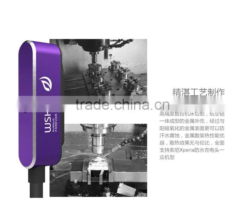 Wsken Magnetic Charging Cable Quick Charge Sync Data Cable For Sony Phone For Sony Z3 40cm Single Metal MT-5314