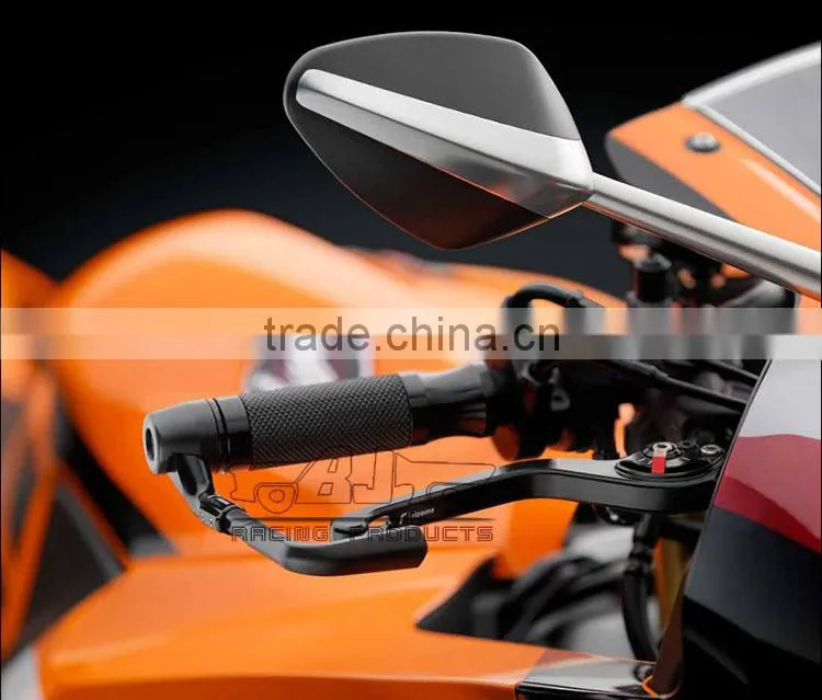 BJ-LG-003 Bent Style Universal Red 7/8" 22mm CNC Motorcycle Brake Lever Guard