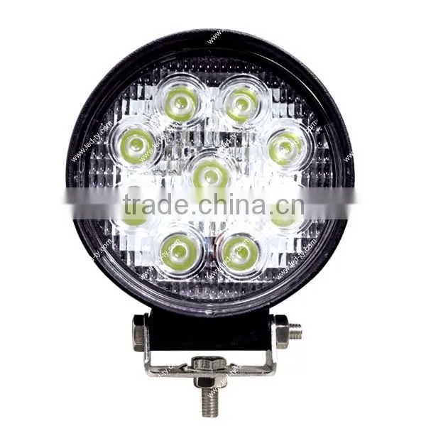27W car truck LED work lamp 4X4 off road ATV UTV military vechile headlight
