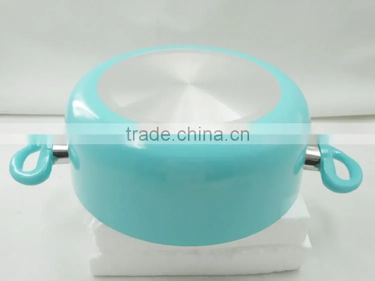 MSF-6688-casserole pot various sizes of aluminum casserole pot hot pot colorful competitive casserole pot