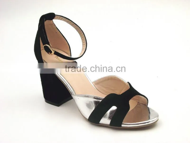 hot sell high quality mix color women middle heel sandals