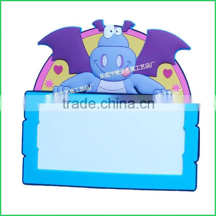 2015 new design of plastic magnet photo frame