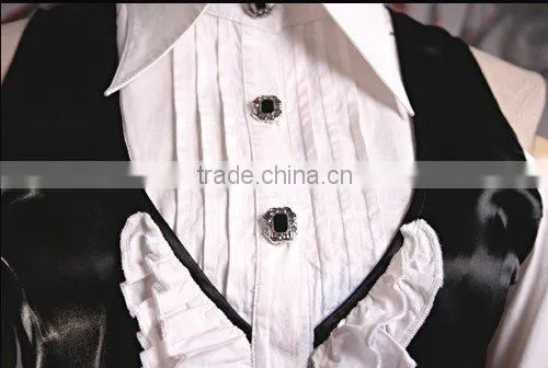 PUNK RAVE Gothic Swallowtail blouse Y-243