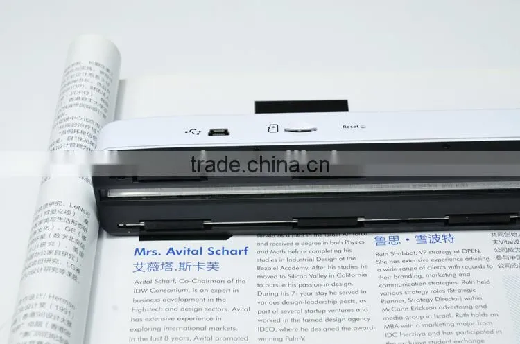 Buiness travel HD LCD display WiFi Doucument handheld portable scanner