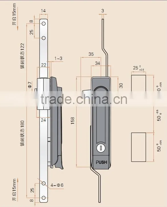 SAIP/SAIPWELL 2014 Promotional New Style High Quality Standard Lock Cylinder