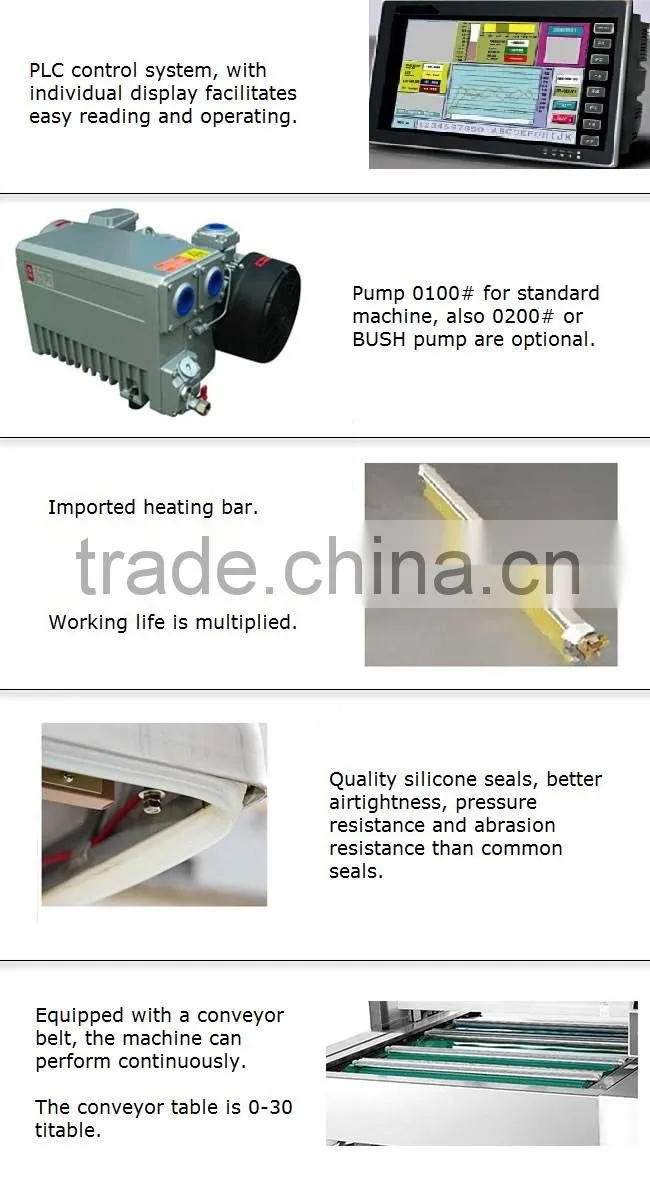 Full-automatic continuous reciprocating vacuum packaging machine for food