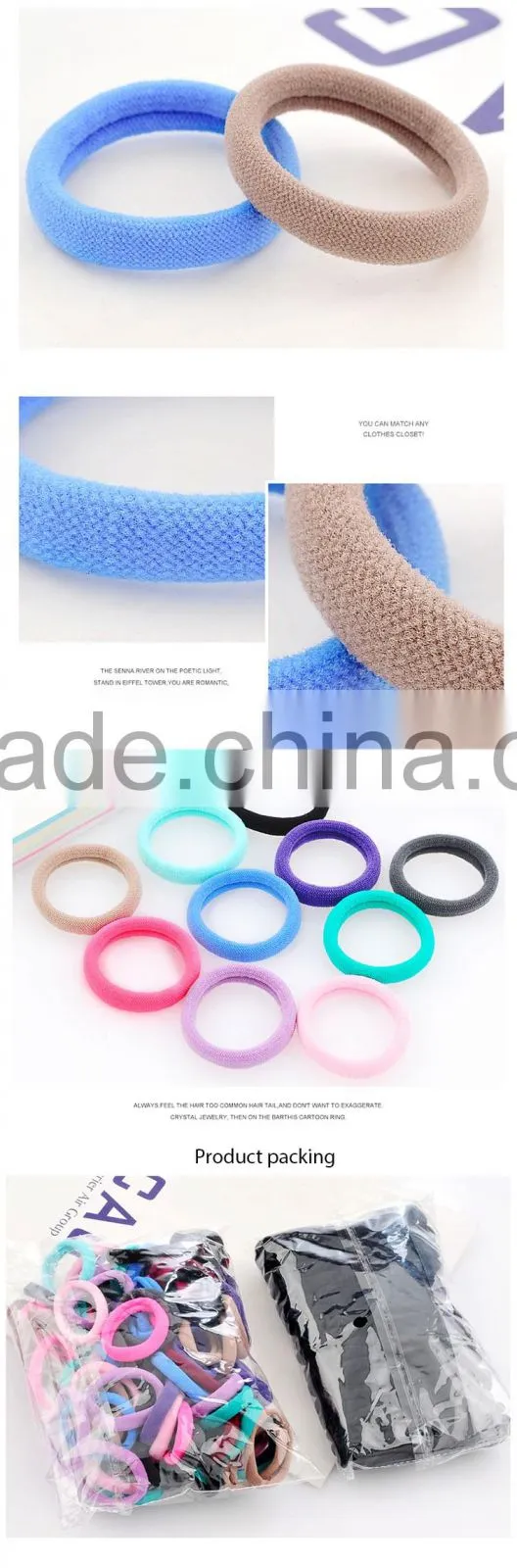 NEW arrival wholesale girl hair accessories cute resin decoration elastic latest hairband designs