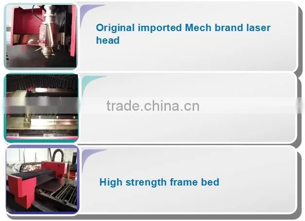 High speed YAG 1530 new steel copper laser cutting machine for sale