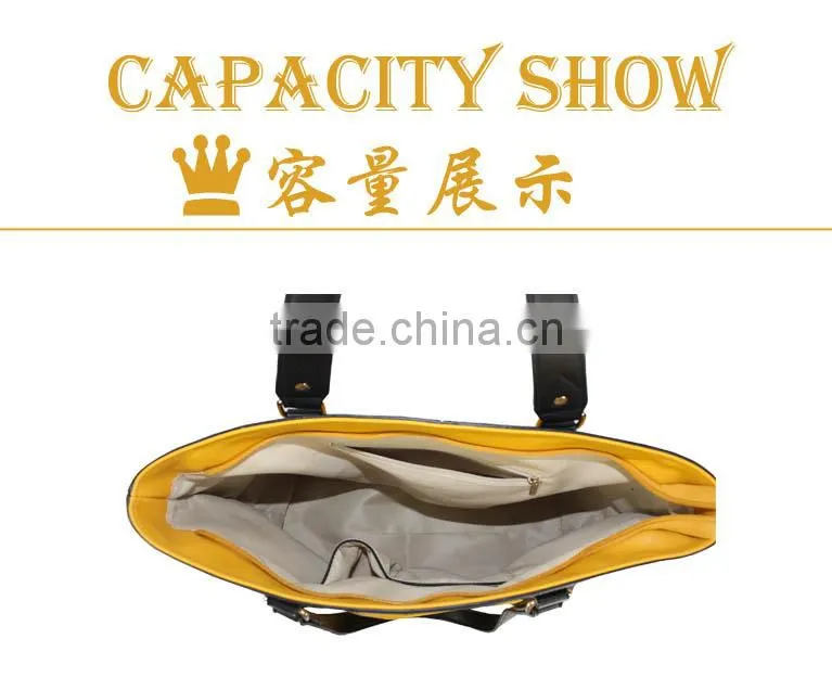 2015 factory price woman pu leather handbag manufactures China