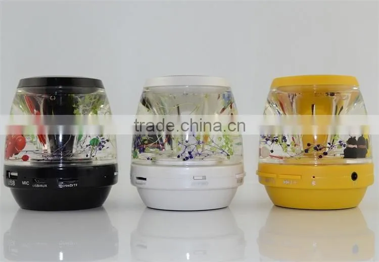 Handfree Stereo Colorful LED MP3 Bluetooth Liquid speaker