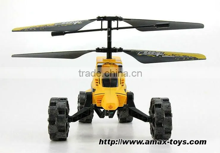 rm-277922 Aerocar 3in1 Flying/Running/Shooting 3.5CH Infrared RC Helicopter Gyro