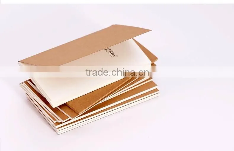 China cheap perfect binding a5 kraft notebook customized printing composition book