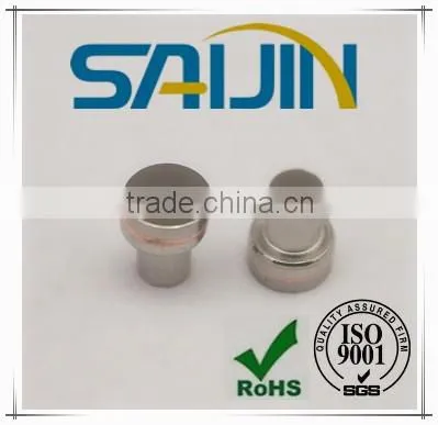 high Quality rivet weld contact Silver Tungsten Braze Welding for Relay Thermostat Switch approved SGS