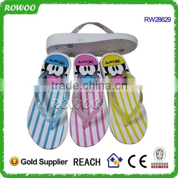 Customised 2015 women pvc flip flop fashionable slippers Manufacturers