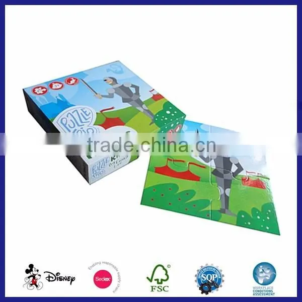 education toys 2016 cardboard animal children toy puzzle
