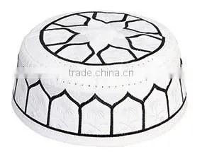 Factory direct sale cheap embroidery Muslim cap