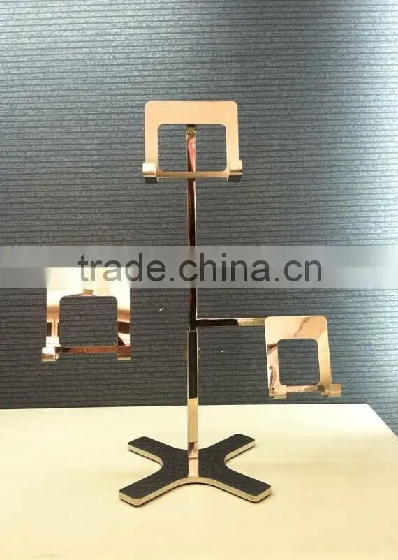 Stainless steel counter shop wallet display racks