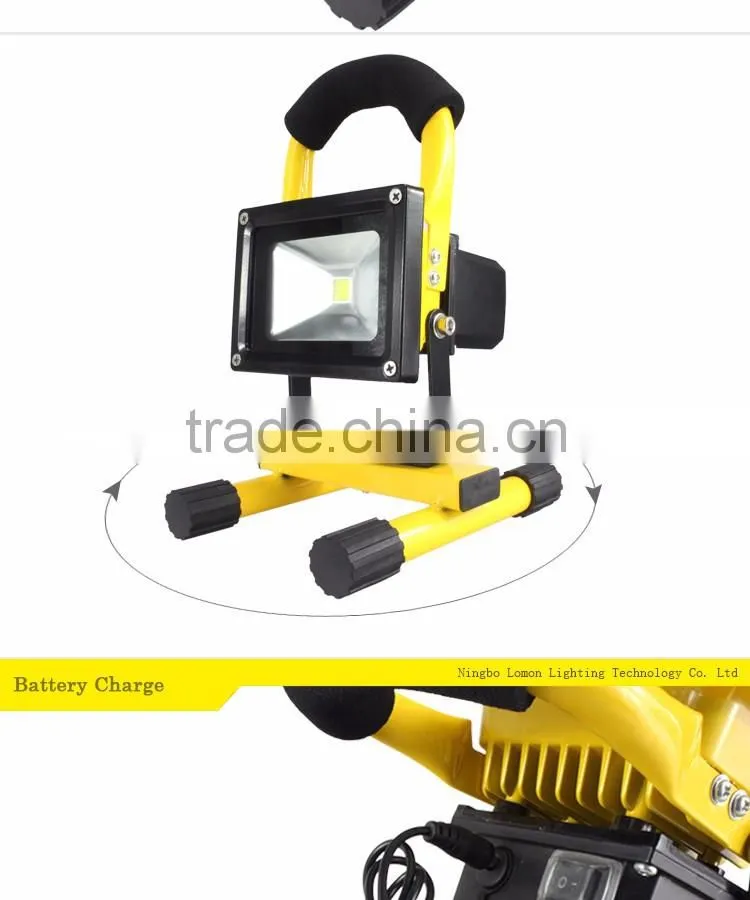 Super Power Portable Flood Light Rechargeable Housing Led Floodlight 10W