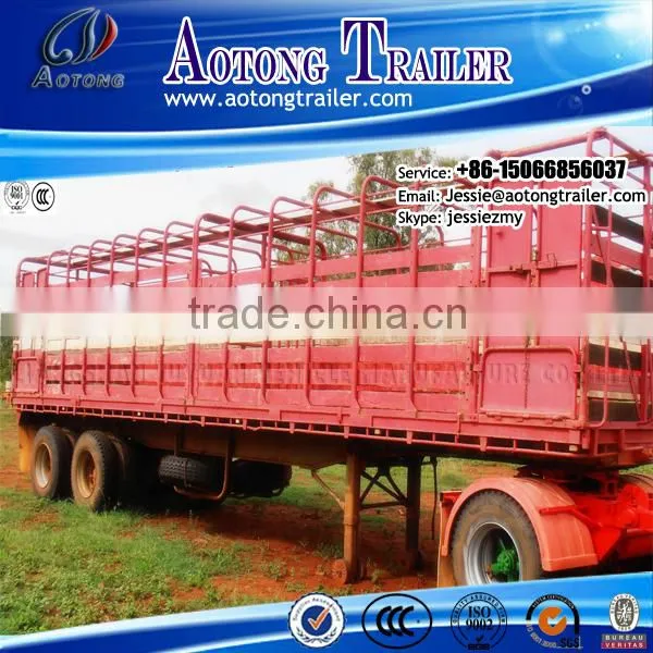 semi livestock trailers fence semi trailer cheap price China manufacturer horse trailer