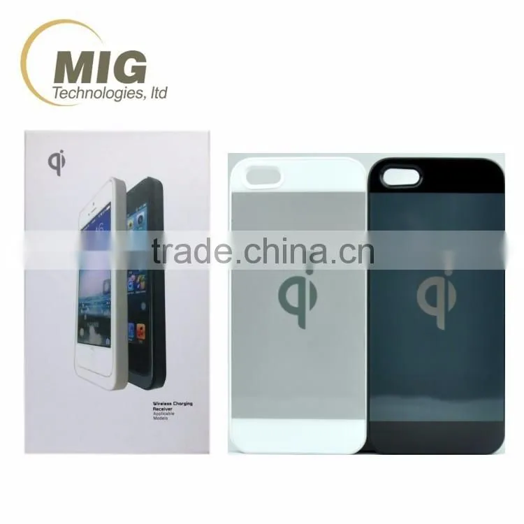 Qi Wireless Charger Receiver case for iphone 4/4s/5/5s, Portable wireless charger receiver case cover