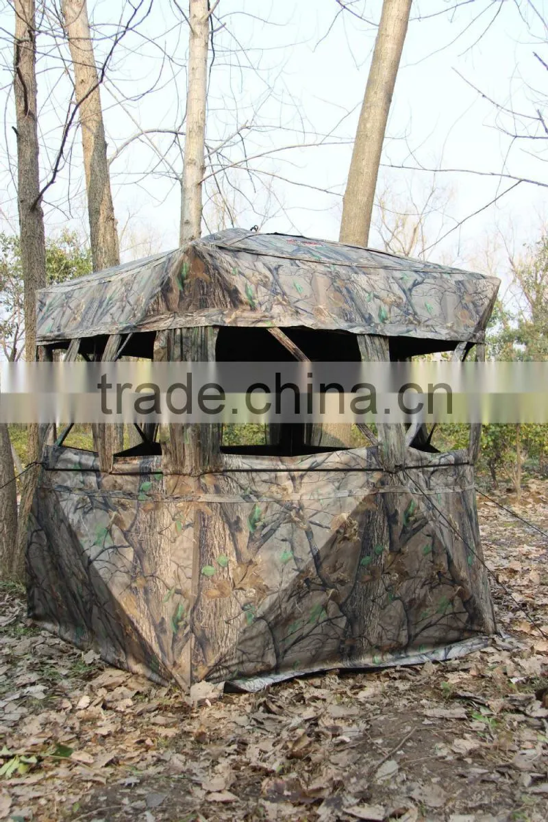 Folding hide hunting tents