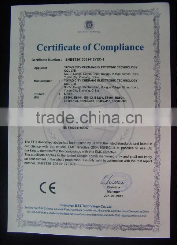china best quality,Do Do reversion horn BB-401