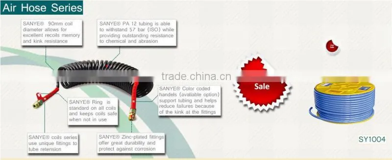 standard nylon plastic pneumatic hose