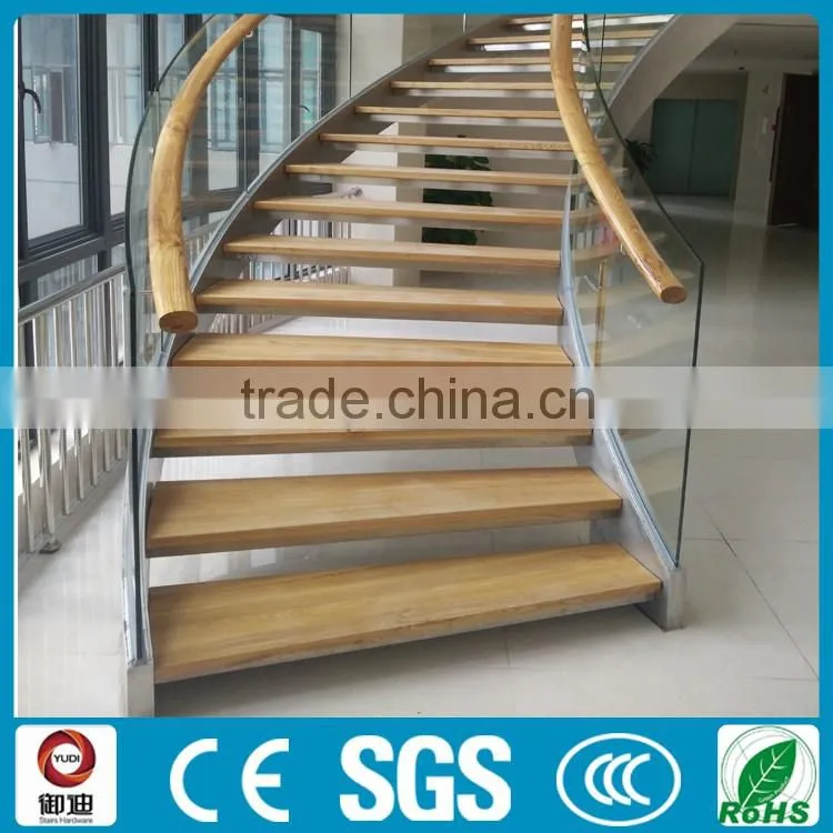 stainless steel glass spiral staircase design