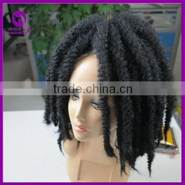 Wholesale 7Colors Optionals 20" Long Two Tone Ombre Afro Twist Kinky Curl Marley Hair Braid Extensions
